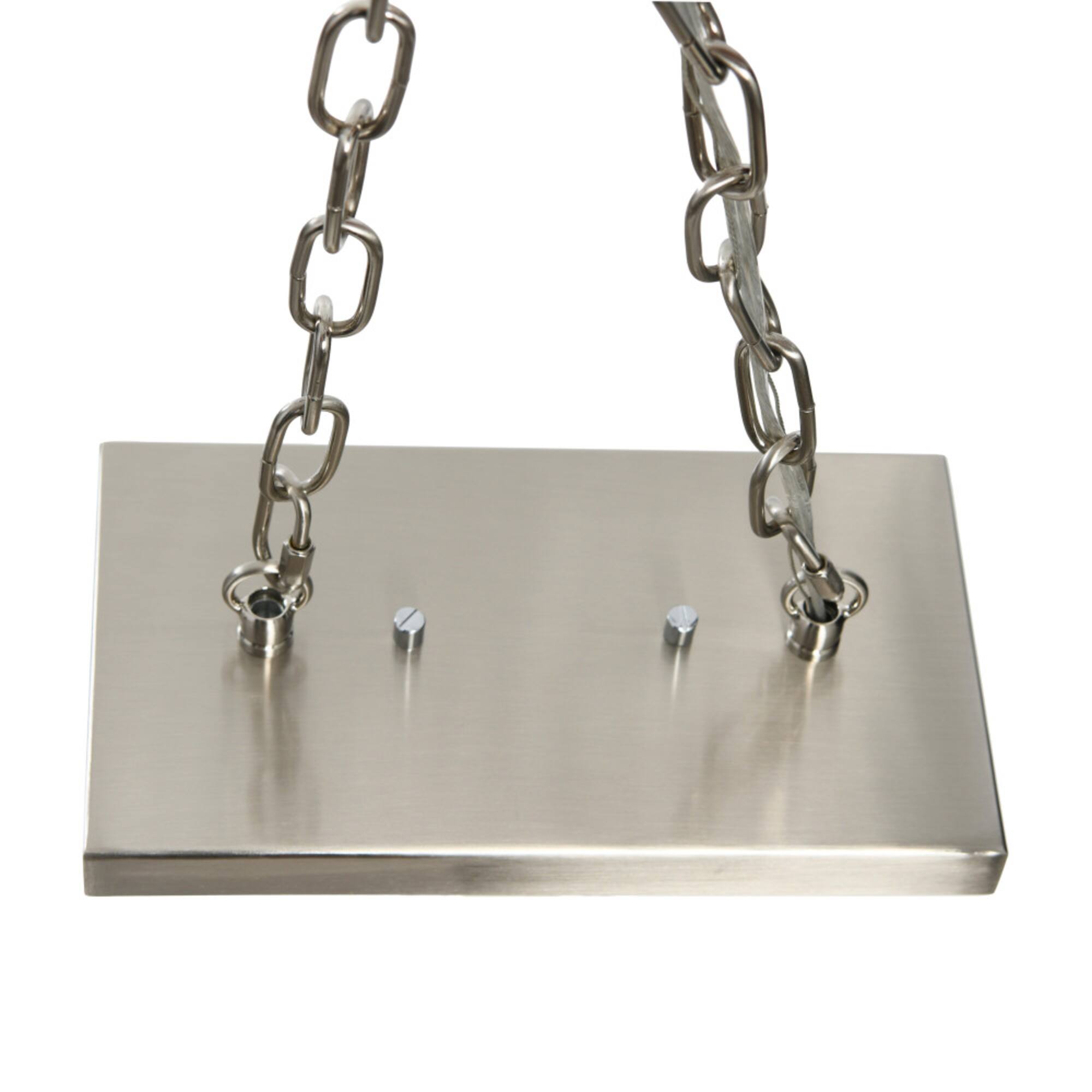 Hello Honey® Robert Stevenson Lighting Benson 36" Brushed Nickel 5-Light Exposed Bulb Metal Chandelier